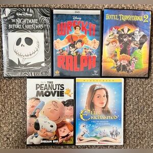 Disney and Animated Movie DVD bundle